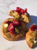 Cookie pistache framboise