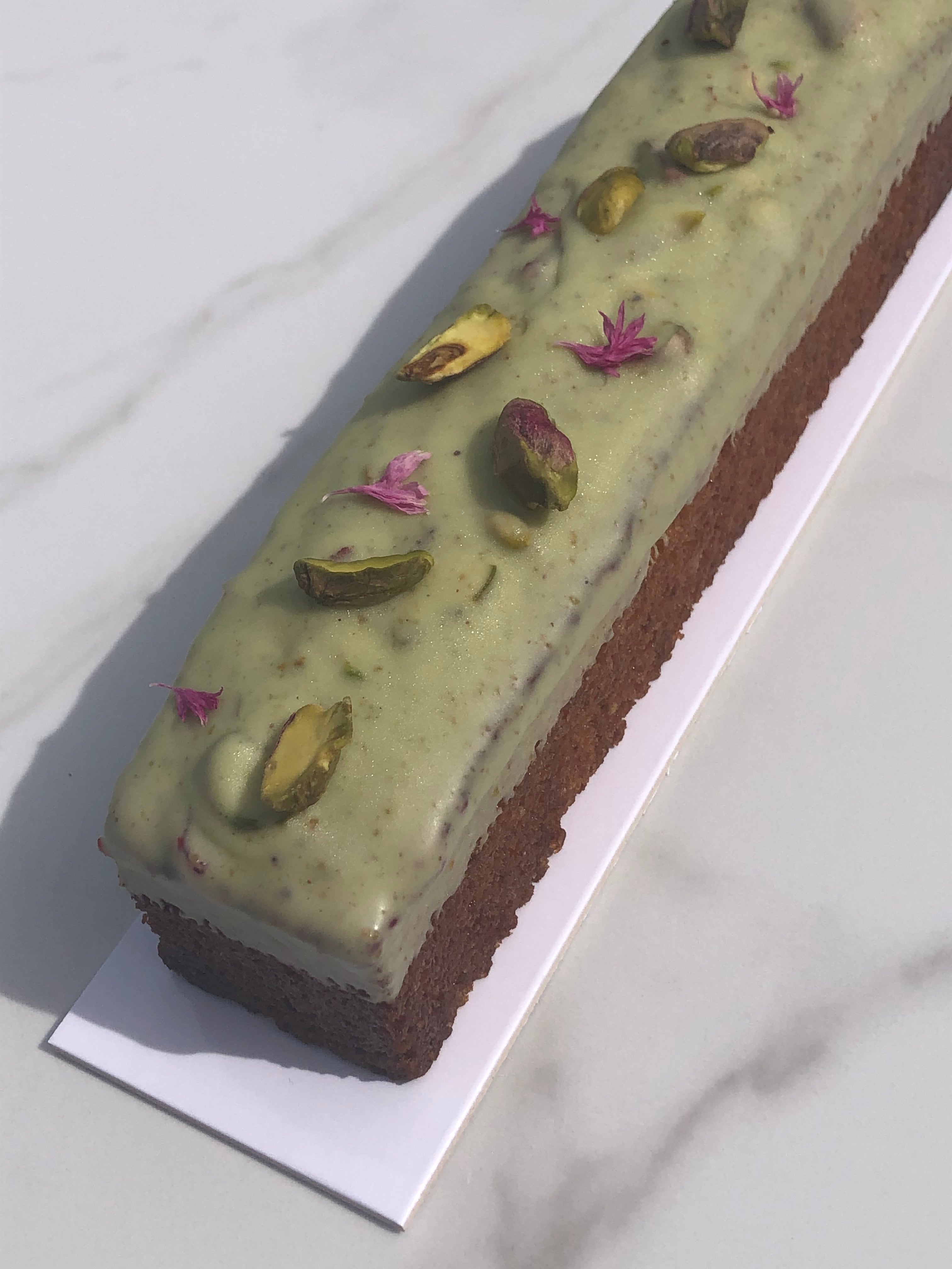Cake pistache framboise