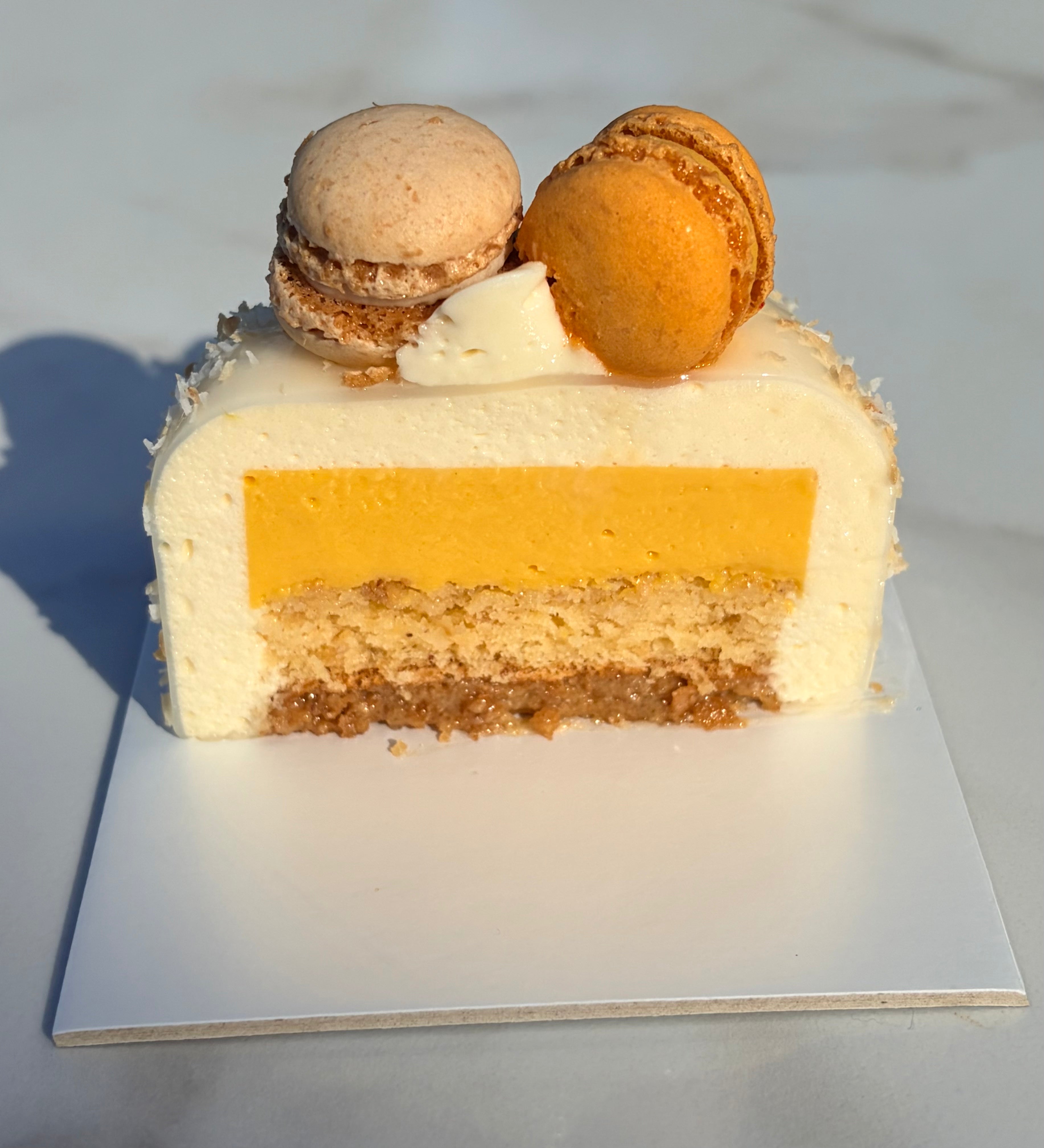 Entremet coco mangue