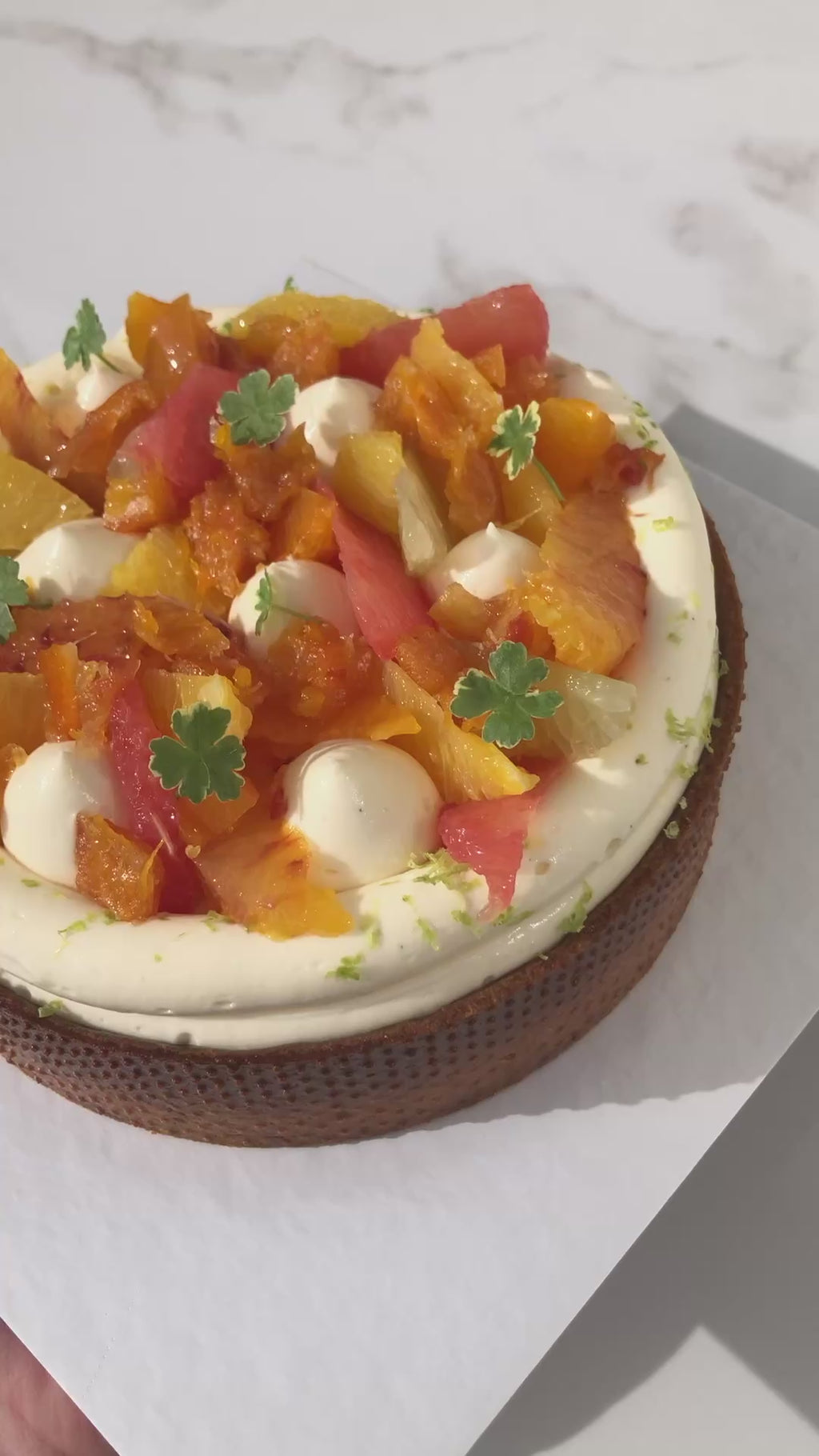Tarte agrumes